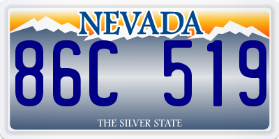 NV license plate 86C519