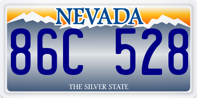 NV license plate 86C528