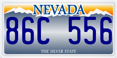 NV license plate 86C556