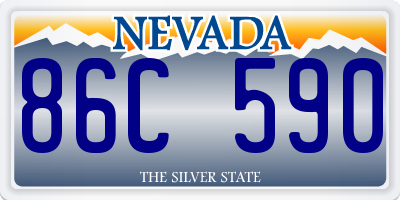 NV license plate 86C590