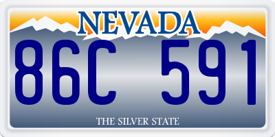 NV license plate 86C591