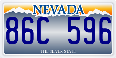 NV license plate 86C596