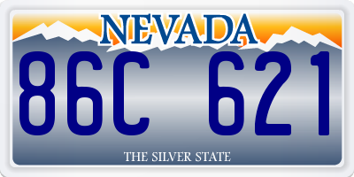 NV license plate 86C621