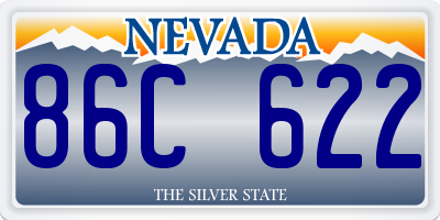 NV license plate 86C622