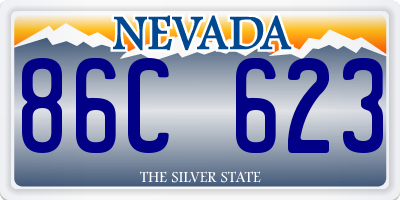 NV license plate 86C623