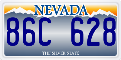 NV license plate 86C628