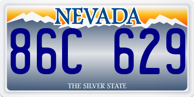 NV license plate 86C629