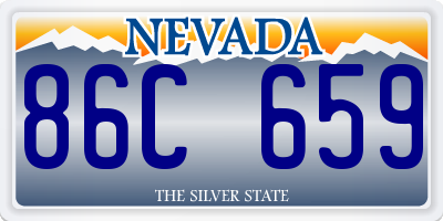 NV license plate 86C659