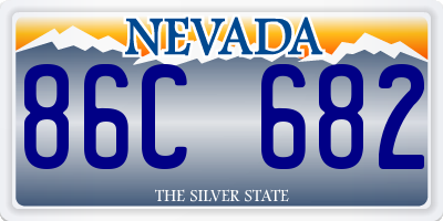 NV license plate 86C682