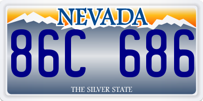 NV license plate 86C686