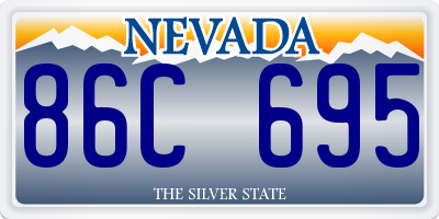 NV license plate 86C695