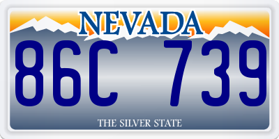 NV license plate 86C739