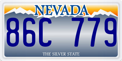 NV license plate 86C779