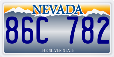 NV license plate 86C782