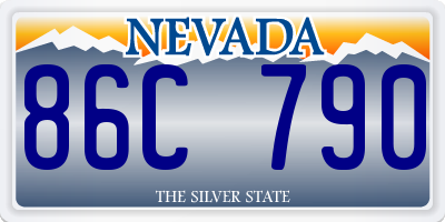 NV license plate 86C790