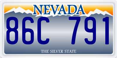 NV license plate 86C791