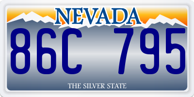 NV license plate 86C795