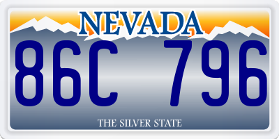 NV license plate 86C796