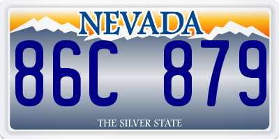 NV license plate 86C879