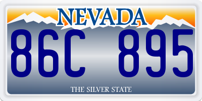 NV license plate 86C895