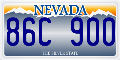 NV license plate 86C900