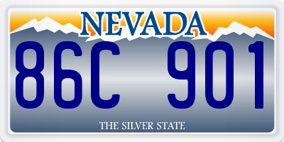 NV license plate 86C901