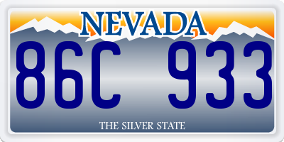 NV license plate 86C933