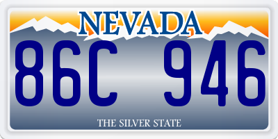 NV license plate 86C946