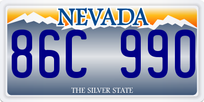 NV license plate 86C990