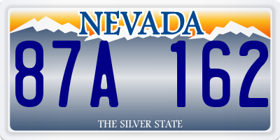 NV license plate 87A162