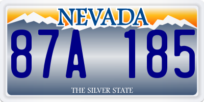 NV license plate 87A185
