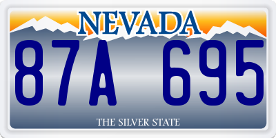 NV license plate 87A695