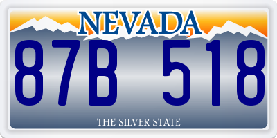 NV license plate 87B518