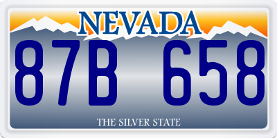 NV license plate 87B658