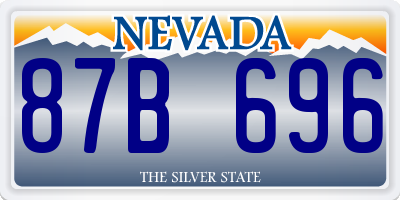 NV license plate 87B696