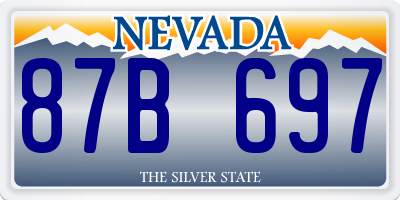 NV license plate 87B697