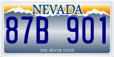 NV license plate 87B901