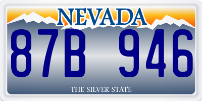 NV license plate 87B946