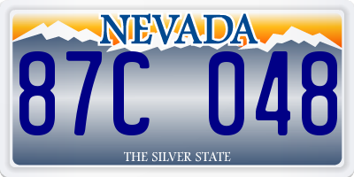 NV license plate 87C048