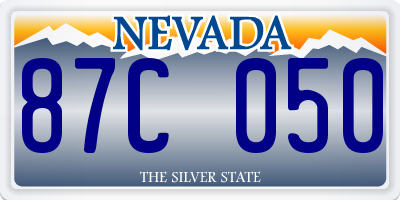 NV license plate 87C050