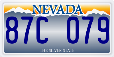 NV license plate 87C079