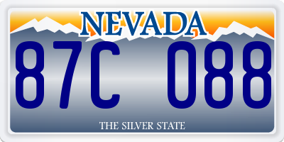 NV license plate 87C088