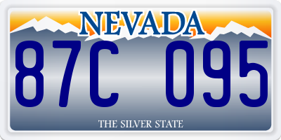 NV license plate 87C095