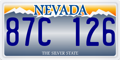 NV license plate 87C126