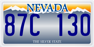 NV license plate 87C130