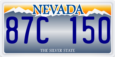 NV license plate 87C150