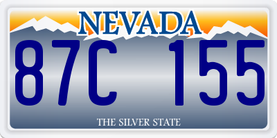 NV license plate 87C155