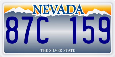 NV license plate 87C159