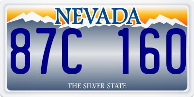 NV license plate 87C160