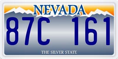 NV license plate 87C161